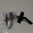 Ideal Security in-Swinging Storm Door Handle Set  for Inward-Opening Storm & Screen Doors ONLY  Surface Mount, Locking Inside Latch, Black