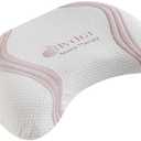 MEFOPILO Memory Foam Beauty Pillow for Sleeping 26.77x13.78x2,76 + 0.79 inches Pad, Hydra Extract Pillowcase, Anti-Wrinkle, Ergonomic Neck Support Pillow, Back, Stomach, Side Sleeper, White