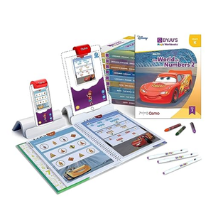BYJU’S Learning Kit: Disney, Kindergarten Premium Edition for iPhone & iPad (App + 10 Workbooks) Ages 4-6 - Featuring Disney & Pixar Characters-Letter Sounds, Sight Words & Numbers-Osmo base included. Pack of 2.