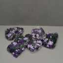 Artificial Rose Flowers Bouquet Realistic Silk Rose Fake Flowers for Wedding Home Centerpieces Party Cemetery Grave Decoration (4 Bouquets, Purple)