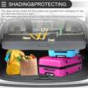 Motoforti Car Trunk Retractable Cargo Cover for Kia Seltos 1.6L Wagon 2021-2024 Rear Trunk Parcel Shelf Luggage Security Shield Shade, Canvas Black Carbon Fiber