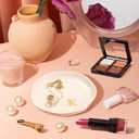 PUDDING CABIN Ceramic Initials Ring Dish Jewelry Tray Gifts for Mom Sister Friends, 4.3inch (F)