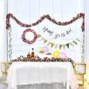 BLEUM CADE 5Pcs 41Ft Flower Garland Artificial Rose Vines for Bedroom, Cute Fake Hanging Flower Vines Floral Garland Decorations for Wedding Party Wall Room Decor Aesthetic