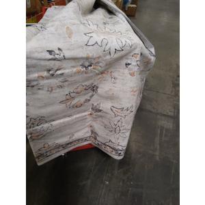 DEXI Area Rugs for Living Room, 8x10 Washable Low Pile Floral Rug for Bedroom, Non Slip Large Indoor Floral for Dining Office Nursery, Light Ash