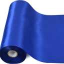 TONIFUL 8 Inch x 22yd Extra Wide Large Royal Blue Satin Ribbon Solid Fabric Ribbons for Door Tree Home Outside Bows Decor Cutting Ceremony Kit Grand Opening Chair Sashes Crafts Wedding Car Decoration