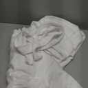 Mens Hooded Absorbent Terry Cloth Robe All Season Knee Length Design Kimono Spa Bathrobe (3X-Large-4X-Large Big Tall, White)