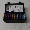 Wahl Clipper Genuine Secure-Fit Attachment Guard Organization Kit with Color Pro Colored Hair Clipper Guide Combs, 14 Piece Premium Storage Kit Hair Clippers, Multicolor - 3291-100