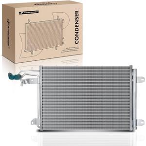 A-Premium Air Conditioning A/C Condenser Compatible with Volkswagen Jetta 2005-2010, Golf 2010-2014, GTI 2006-2014, Rabbit 2006-2009 & Audi A3/TT/TTS Quattro, Replace# 1K0820411D