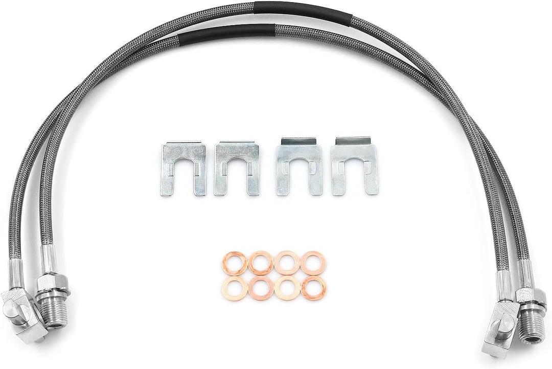 89340S 4-6" Front Stainless Brake Lines for 71-87 GMC C15/K15 (89340S, 4-6")