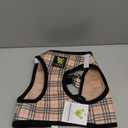 EcoBark Step in Dog Harness - Reflective and Adjustable Body Halter Vest - Soft Mesh Harness (Beige Plaid) (XL- 20 to 26 lbs - Chest Up to 20 in (Pack of 1))