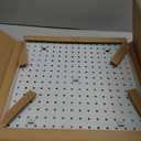 Pegboard Smith 16x16 inch Wall Organizer Pegboard Panels, Gray Metal Pegboard for Tool Storage, Workbench Tools Organization Peg Board (2 PCS, Grey)