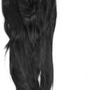 Black Long Straight Hair Wig with Bangs High Temperature Synthetic Hair for Women Cosplay Halloween Party Stage Performance