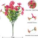 AGIRL 16 Bundles Artificial Flowers for Outdoor,No Fade Fake Plastic Flowers Faux Plants for Hanging Planters Decoration Indoor Outside Garden Porch Window Box Home Wedding