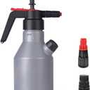 2L Car Wash Pump Foam Sprayer, 0.5 Gallon Hand Pump Sprayer, Car Wash Foam Gun, Pressure Water Soap Spray Bottle, Suitable for Car Beauty, Wheel Washing, Flower Watering, Sanitation and Cleaning