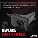 Engine Coolant Reservoir Radiator Expansion Tank With Cap Compatible With BMW Vehicle E90 E91 E92 E93 328i 330i 335i X1 Z4 2007-2016 #Replace 17137607482, 17137640514, 17137567462