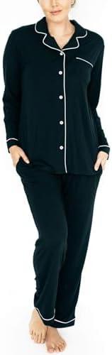 Kindred Bravely Clea Maternity Pajamas & Postpartum Lounge Sets for Women, Long Sleeve Nursing Pajama sizeMed