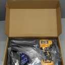 Electric Caulking Gun Compatible With Dewalt 20V Max Battery, 10 Oz Cordless Caulk Gun with 6 Adjustable Speed, LED Light, Battery Powered Caulking Gun for Filling, Sealing, Repair (TOOL ONLY) (Yellow)