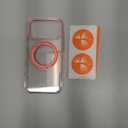 TORRAS 360 Magnetic Stand for iPhone 17 Pro Max Case, [Fit for MagSafe] [Military-Grade Protection] Slim Case for iPhone 17 Pro Max 6.9" 2025, Clear-Pink, Ostand O3 Fitness Series