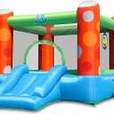 ACTION AIR Bounce House, Inflatable Bounce House with Air Blower, Bouncy Castle with Durable Sewn and Extra Thick, Family Backyard Jump House, Great Gift for Kids 