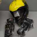 SPARK Dirt Bike Helmets Kids Motorcycle Helmet Youth ATV Motocross Full Face Men Women Off-Road Mountain Bike Helmet Adult with(Gloves Goggles Mask) DOT Approved 4Pcs Set L