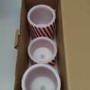 DRomance Christmas Flameless Candles Battery Operated with 6 Hour Timer, Real Wax Flickering LED Pillar Candles Candy Cane Decals Dinner Party Holiday Indoor Table Decor(3 Pack, 3" D x 4", 5", 6" H)