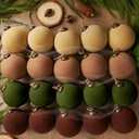 18PCS Light Scented Velvet Christmas Balls Ornament Shatterproof Velvet Xmas Tree Baubles Hanging Pendant for Winter Party Holiday Home Gift Office Yard Decor(Brown, Green, Coffee, Beige,3.15'')