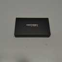 Weekly Pill Organizer 1 Time a Day  Travel Pill Case 7 Day, Small Pill Box 8 Compartments Push Open, with Color Slots, Medicine Organizer for Fish Oil, Vitamins, with Wrist Lanyard, BPA Free, Black