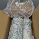 GOSO 1pcs Medium Lampshade Polyester Fiber Printing Flowers Drum Lamp Shade For TableLamp,Floor Lamps,Diy Pendant Light,Wall Hanging,Spider Fitter 13 "Top x 13" Bottom x 10 "Heigh,Assembly Required (Multicolour-4)