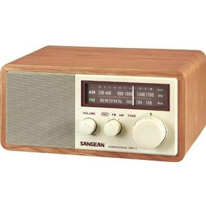 Sangean WR11 Wood Cabinet AM/FM Table TOP Radio