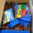 VATOS Double-Tier Watermill Summer Toy, 120 PCS DIY Water Table Toys for Kids, Girls, Boys 4-6 Years, Outdoor Water Toys Backyard, Beach, Balcony, Garden Fun Water Playset for Kids Pets