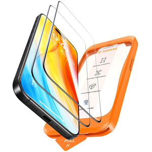 TORRAS Diamond Shield for iPhone 15 Pro Screen Protector [MilitaryGrade Protection] 9H+ Unbreakable Shatterproof Aerospace Tempered Glass Full Coverage InstaFit BubbleFree, 1Pack