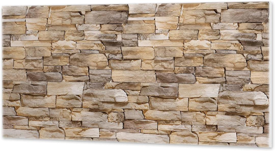 3 PCS Acoustic Wall Art Acoustic Panels, 24x16 Inches Flat Stone Pattern Sound Absorbing Wall Art, Decorative Sound Absorbing Panels for Wall, Room, Home Theater, Studio