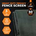 Xpose Safety Privacy Fence Screen 6’ x 50’ – Heavy Duty Green Mesh with 90% Visibility Block, UV Protection – for Garden, Yard, Nursery, Kennel, Dog Run, Greenhouse