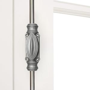 6' Iron Window Cremone Bolt  Antique Iron Finish, Double Windlow Locking, Fench Windows, Old World Charm, Long Lasting Finish
