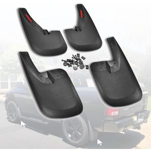 Mud Flaps for 2009-2024 Ram 1500 (19-24 Ram 1500 Classic), 2010-2018 Ram 2500 3500 All Weather Mudflaps Splash Guards for Trucks/Only Fit with OEM Fender Flares' Model