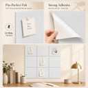 Large Cork Boards for Walls 36" x 24" Self Adhesive Felt Wall Tiles, Ideal for Office Black Bulletin Board, Easy to Install Pin Board Photo Board