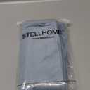 Stellhome Super Soft Velvet Square Throw Pillow Covers for Bed Couch Sofa Bench, 18 x 18 inch (45 cm), Silver Blue, Pack of 2 (18" x 18" (Pack of 2), Silver Blue)