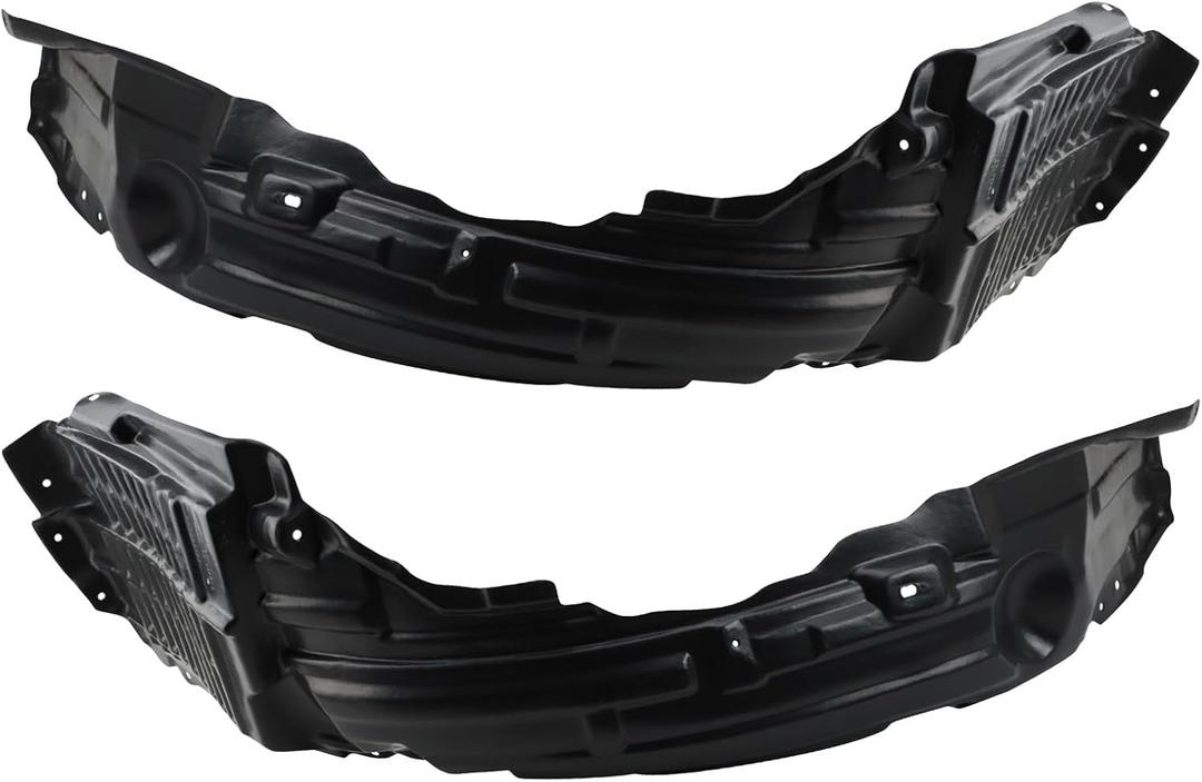 TRQ Front Inner Fender Liner Set Compatible with 2008-2015 Mitsubishi Lancer MI1248123 MI1249123