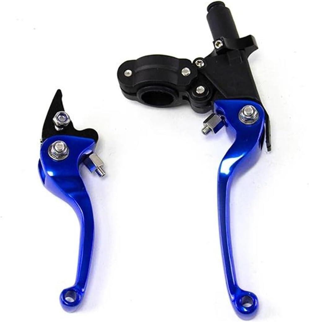 1 Pair Universal Motorcycle Clutch Brake Handle Drum Lever For ASV CRF YZF XR CQR Off-road Vehicle Handlebar Clutch Bull Horn(Blue)