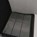 Toploader Binder, Holds 288 Toploaders, 9 Pocket Top Loader Binders with Sleeves for 3 x 4'' Toploaders, Double-Sided Pocket Top Loader Storage Binder, Trading Card Binder - Carton Black