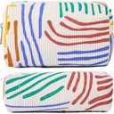 Stripe Cosmetic Bag Preppy Aesthetic Women's Cosmetic Bag Small Bag Storage Makeup Case Travelling Bags