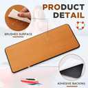 BBTO 36 x 16 Inch Helm Station Pad with Adhesive Backing Non Slip EVA Foam Boat Standing Mat 13mm Thick Flooring Boat Helm Pad for RV Sea Deck Marine Summer Decking Console (Brown, Black)