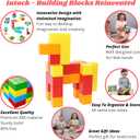 Magnetic Blocks, Magnetic Cubes Educational Toys, Improved Award Winning Magnetic Building Blocks for Kids, 40 Pieces Colorful Autism Toys Magic Cube Sensory Toys for Kids