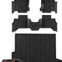 TripleAliners Floor Mats & Trunk Mat All Weather Liners Compatible With Toyota 2025 2026 4Runner Accessories Custom Fit TPE Heavy-Duty Waterproof Anti-Slip Floor Liner (5 Seats ONLY) - Only for Hybrid