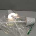 Timjorman 2-Pack Cordless Table Lamps - 5000mAh Rechargeable Battery Operated Desk Lamp, 3-Level Dimmable LED Night Light for Bedroom, Dining, Restaurant - Metal Design (White 2-Pack)