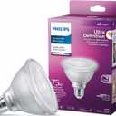 PAR30S Ultra Definition Dimmable LED Light Bulbs - Flicker-Free 75W=9.5W with Eye Comfort Technology - Bright White 3000K Lightbulb - 850 Lumen - E26 Base