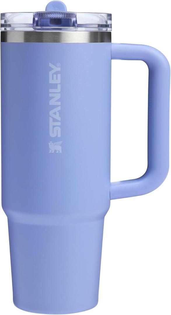 STANLEY Quencher ProTour Flip Straw Tumbler with Leakproof Lid | Built-In Straw & Handle | Cupholder Compatible for Travel | Insulated Stainless Steel Cup | BPA-Free (30 Ounces, Hydrangea)