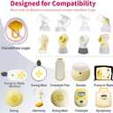 Nenesupply 21mm Flange Compatible with Medela Breast Pump Parts Replace 21mm Flange for Medela Accessories Compatible with Pump in Style Parts Symphony Swing Harmony Pump Work with Personalfit Flex
