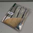 Baocicoo Mid Century Bohemia Green Moon Leaves Shower Curtain - Geometric Aesthetic Bathroom Decor - Polyester Durable Shower Curtain with Hooks - 48x72 Inches (Cream-coloured)