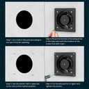 HG Power 6 Inch Exhaust Fan with Speed Controller, 308CFM Wall Exhaust Fanfor Kitchen, Bathroom, Metal Extractor Fan for Pet Room, Smoking Room, Attic, Garage, Window Ventilation